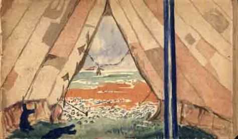 Looking out to Sea: AHH Painting: Aug. 1914