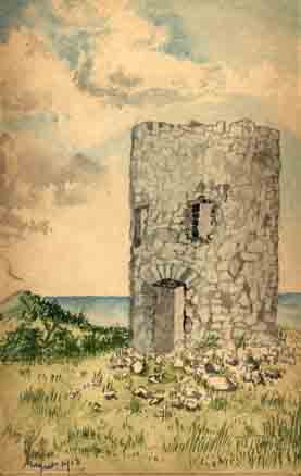 Abergele Tower: AHH Sketch Aug.1914