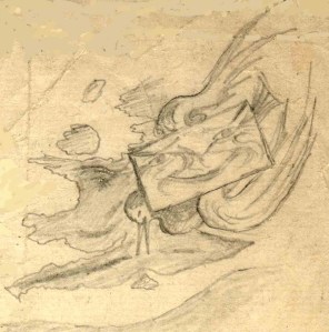 Smiling Letter Flying Home from France. 1916