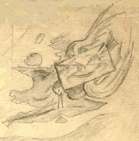 Smiling Letter Flying Home from France. 1916