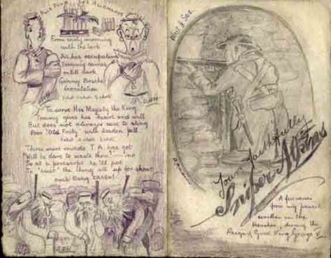 Sniper Atkins Doggerel. Fonquevillers, near Gommecourt. Before the Big Push. May 1916. 