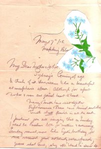 17th May 1915 Forget me not.