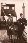 Chief Engineer F.A Goodison & daughter Madge Goodison. Grimsby 1930.