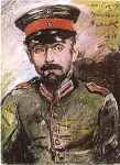 Portrait of Herman Struck in Officer's Uniform 1915 by Lovis Com, German 1858-1925.