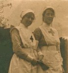 VAD Nurses Ida Hibbett & May Overend. 1915.