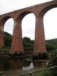 Larpool Viadust. N. York Railway over River Esk. (195 ft long, 120 ft high with 13 arches).