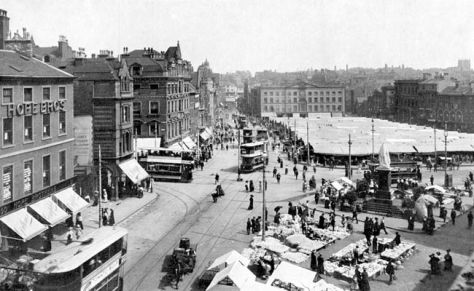 Market Square Nottingham. 1914.