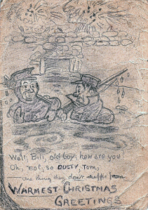 Warmest Christmas Greetings 1915. A.H.H. copyright.