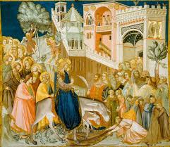 Triumphal Entry into Jerusalem. Pietro Lorenzetti. 1280-1348.