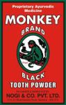 Monkey Brand Black Tooth Powder.