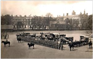 Field Ambulance on Parade. Location unknown 